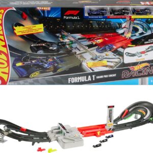 AUCT 18387 - $59 Hot Wheels Formula 1 Grand Prix Circuit & 3 Cars (Teams May Vary) | Two Modes of Raci