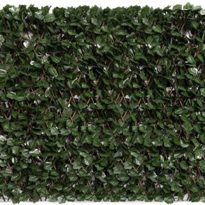 AUCT 20135 - DOEWORKS Expandable Faux Ivy Privacy Screen, Double-Sided, Balcony, 1 Pack