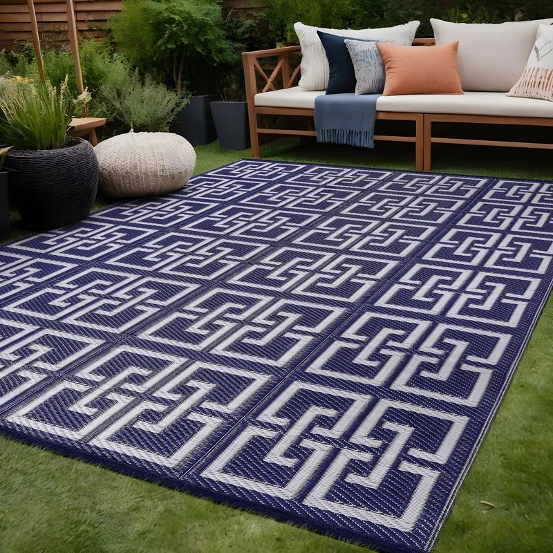 AUCT 18501 - $51 Aldo Geometric Indoor / Outdoor Rug - Rug Size: Rectangle 5x8 - Image 2