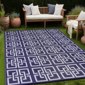 AUCT 18589e - $51 Aldo Geometric Indoor / Outdoor Rug - Rug Size: Rectangle 5x8