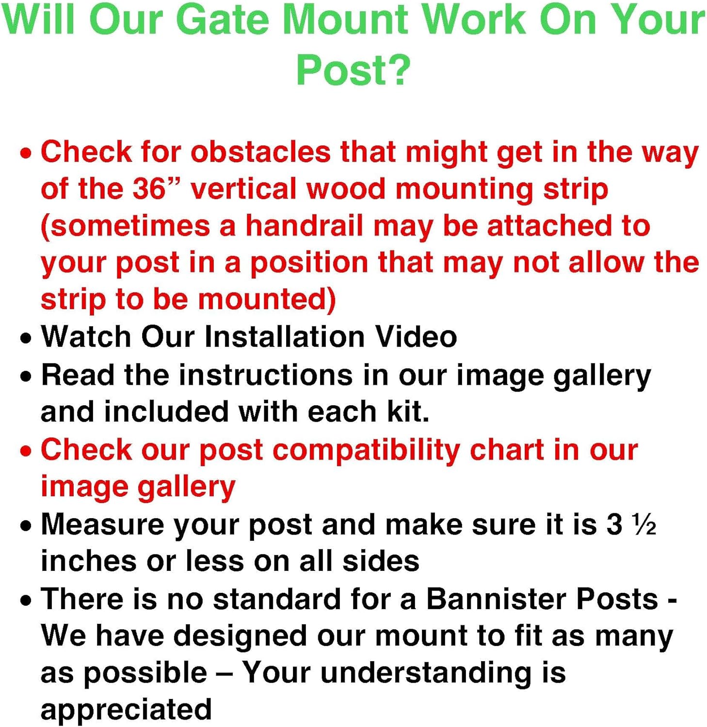 AUCT 19658 - Safety Innovations No Hole Stairway Baby Gate Mounting Kit - Fits Posts from 2 3/4 inches - Image 2