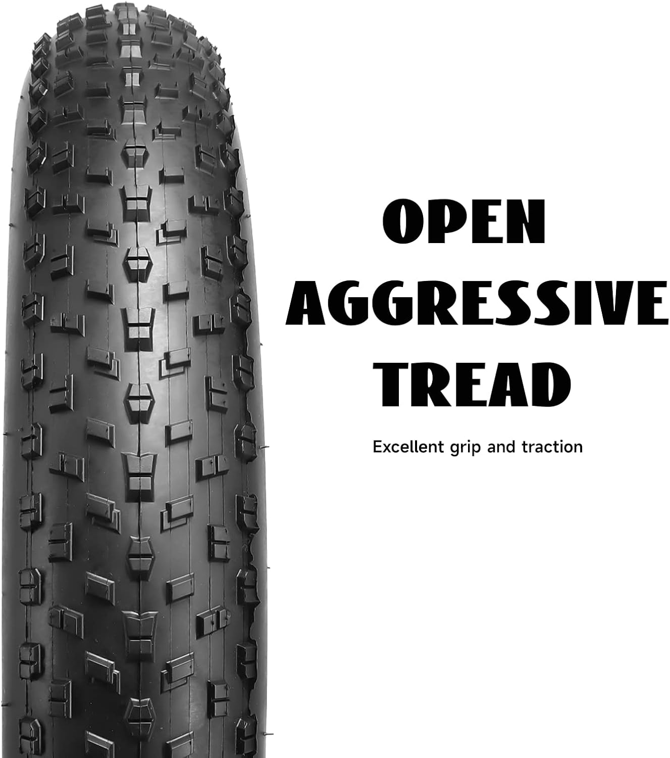 AUCT 19650 - Hycline Fat Bike Replacement Tire: 20x3.0/26x3.0/20x4.0/26x4.0 Inch High-Performance Wear- - Image 3