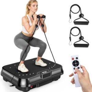 AUCT 17719 - $80 Bigzzia Vibration Plate Exercise Machine for Lymphatic Drainage Weight Loss | 2 Resist