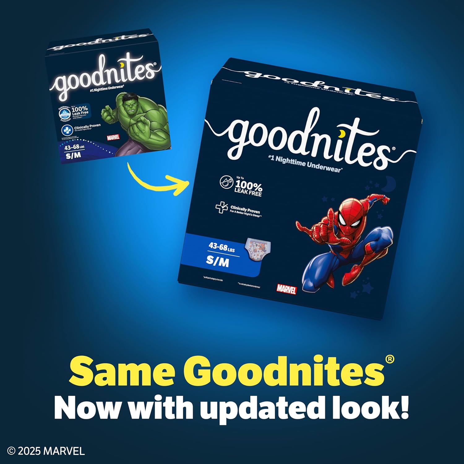 AUCT 18473 - GoodNites Boys Nighttime Underwear, Size S/M, 44 Ct, 2 Packs of 22 - Image 3