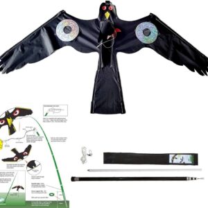 AUCT 18642 - Birds Scarer Hawk Flying Kite Simulated Hawk Flash Reflective Device Professional Pigeon S