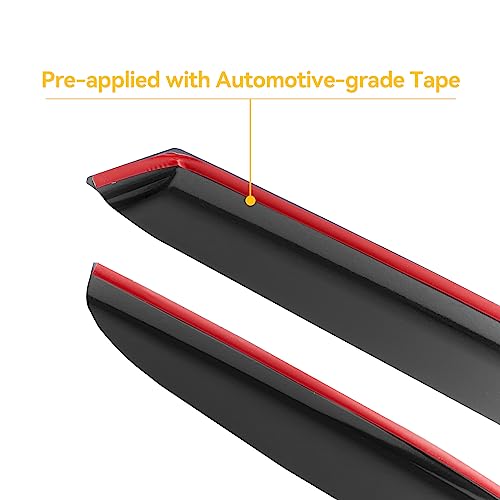 AUCT 18781 - Window Rain Guards Visors for 1999-2016 Ford F250 F350 F450 Super Duty Extended Cab, Windo - Image 4