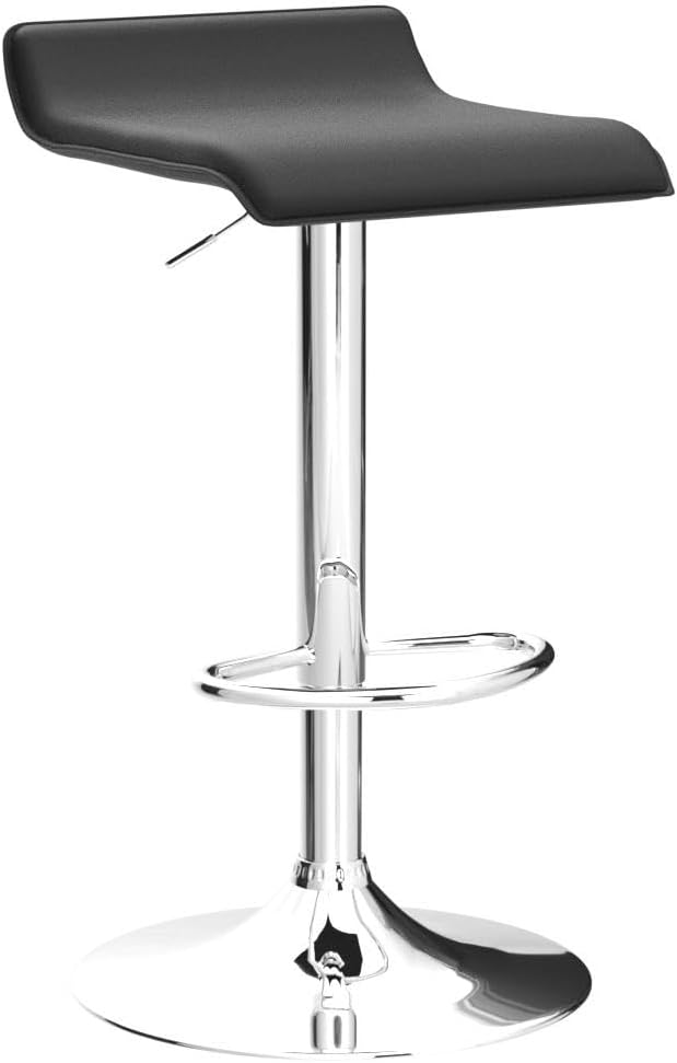 AUCT 18483 - $66 VECELO Bar Stools Set of 2, Counter Bar Stools with Swivel Bar and Adjustable Height, - Image 4