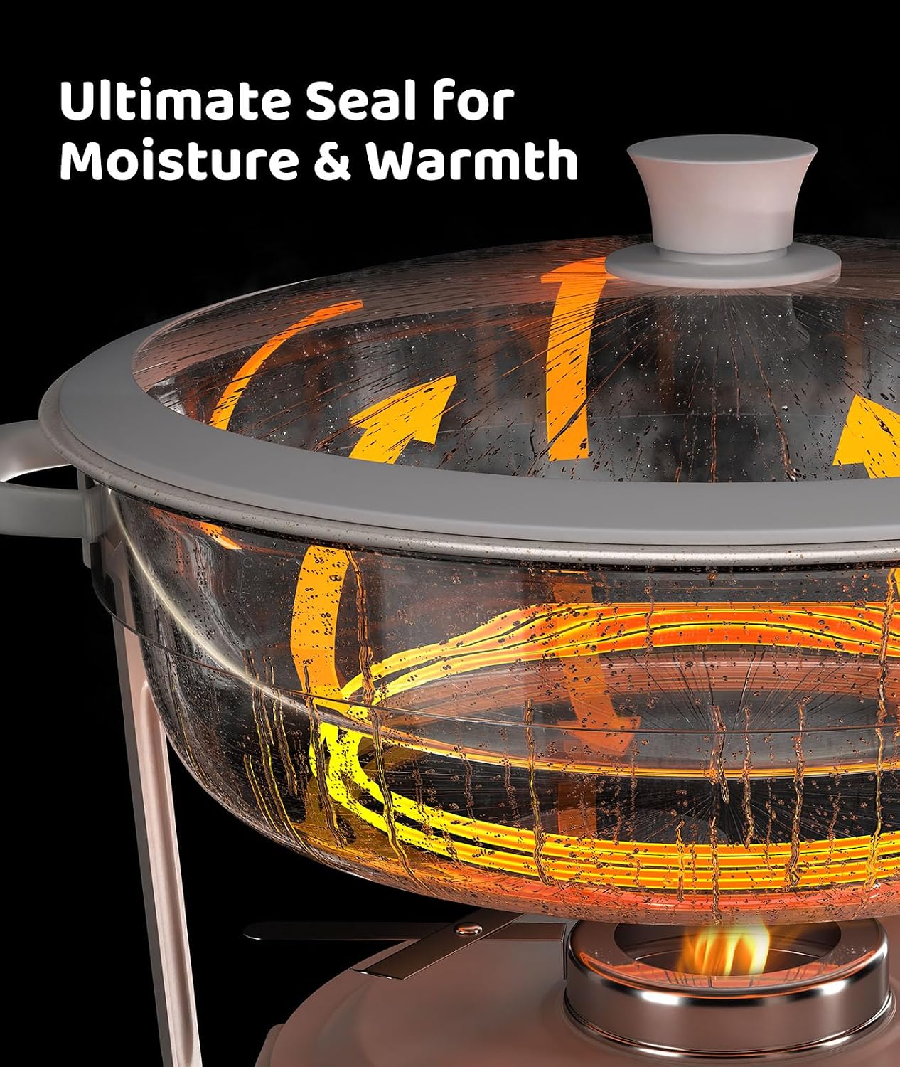 AUCT 18685 - $190 Chafing Dishes for Buffet 4PACK, Game Changer Maifanite-Coated Chafing Dish Buffet Se - Image 3