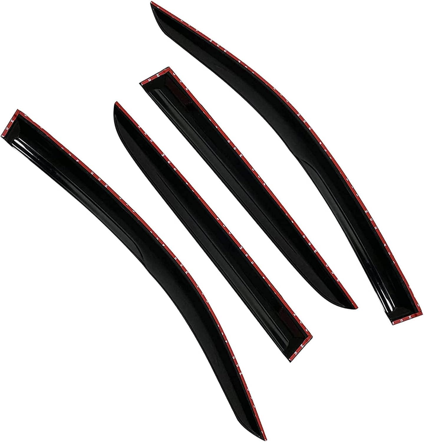 AUCT 18571 - Window Visors Sun Rain Guards - Window Deflectors for Car 4-Pack Vent Shade Deflector Repl - Image 2