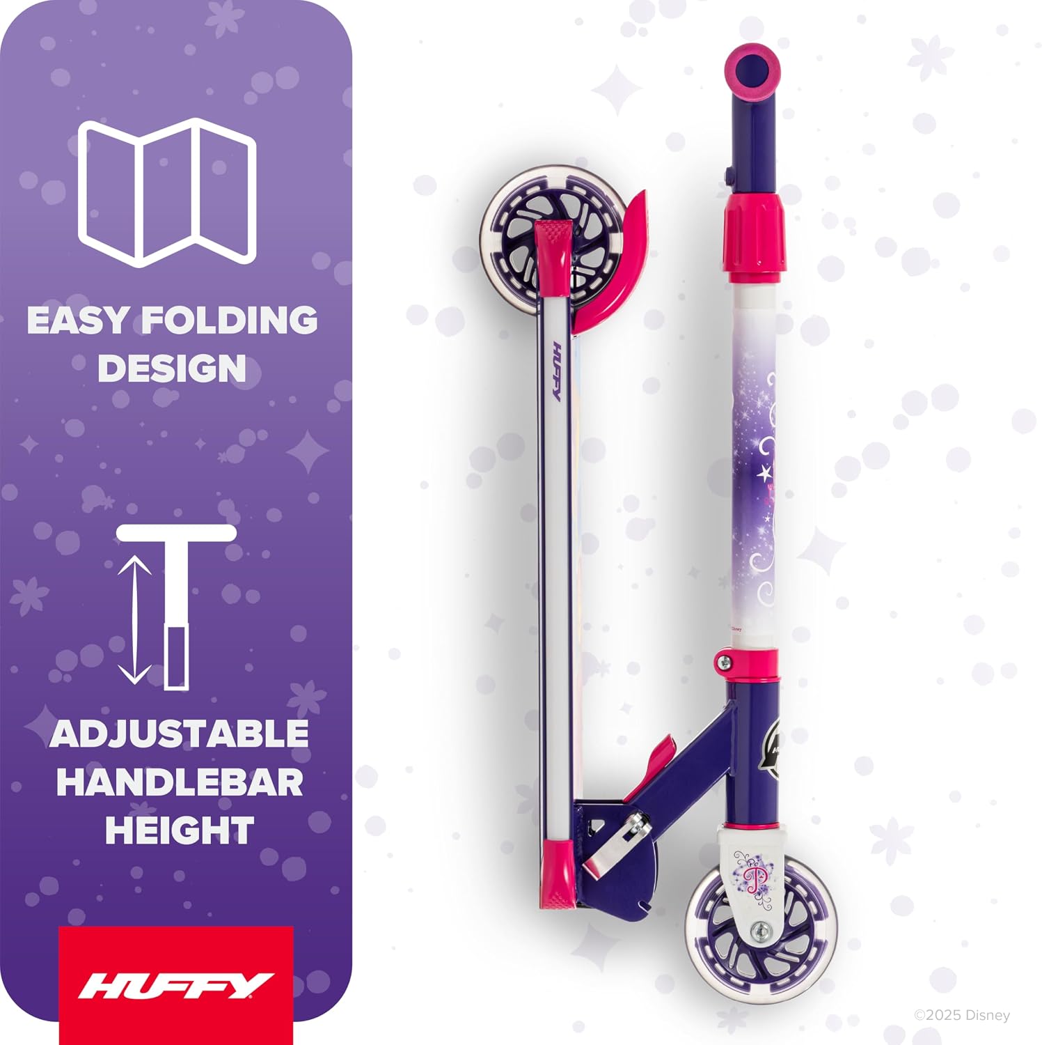 AUCT 18454 - $70 Huffy Light Up Inline Scooters with LED Lights, Multiple Color Options | 2-Wheel Scoot - Image 3