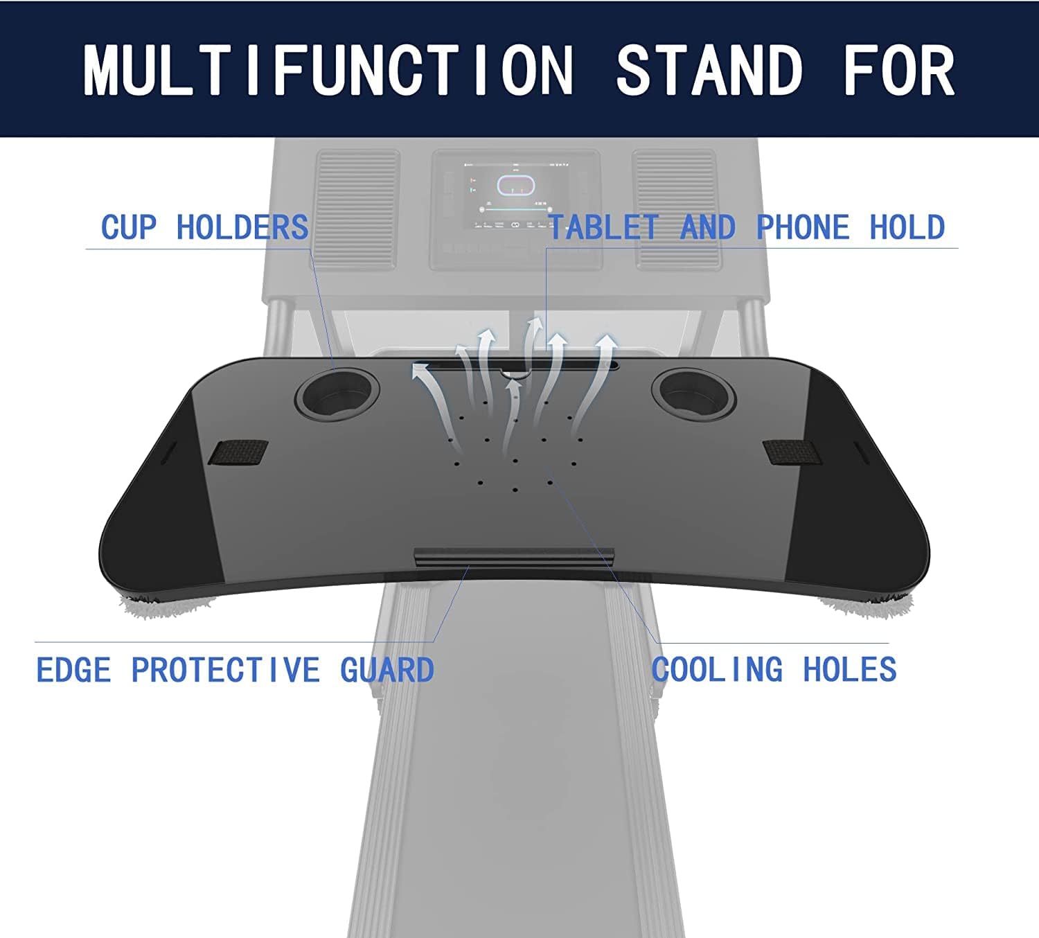 AUCT 18568 - Treadmill Desk Attachment 36 Inches Tread Tray Workstation, Laptop Stand Holder for Notebo - Image 4