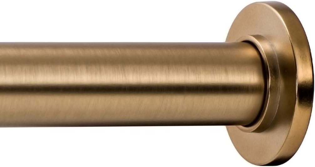AUCT 18345 - Ivilon Tension Curtain Rod - Spring Tension Rod for Windows or Shower, 24 to 36 Inch. Warm
