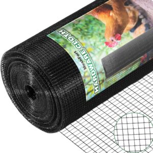 AUCT 19517 - $90 Hardware Cloth 1/2 inch 48 x 100 ft Black 19 Gauge Vinyl Coated Welded Wire Mesh Roll