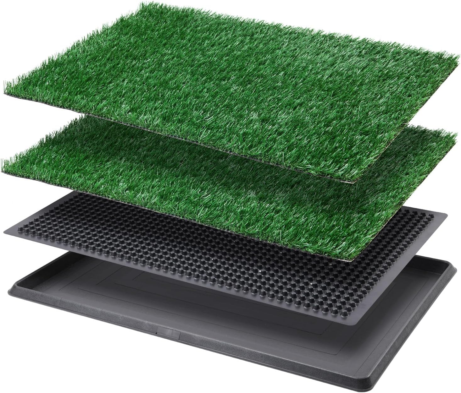 AUCT 18503 - LOOBANI Dog Grass Pad with Tray - 16x20in for Apartment Balcony Use | 2 Replacement Fake G