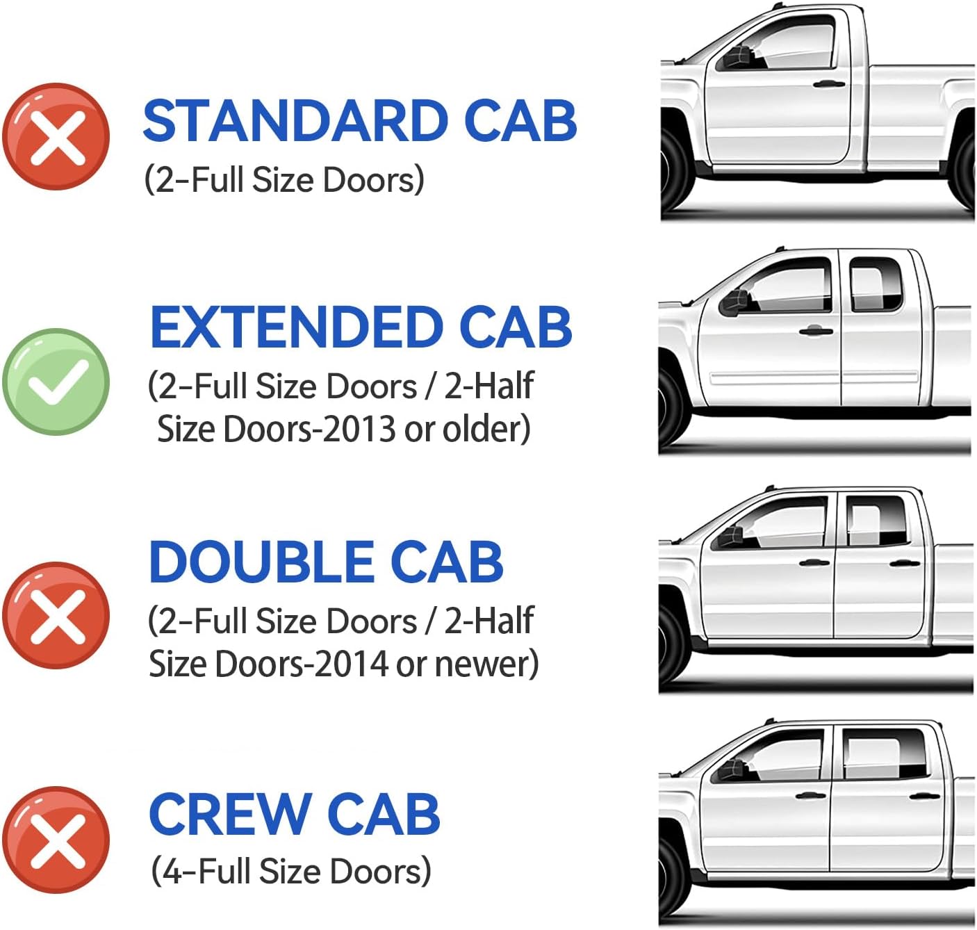 AUCT 20035 - Window Visors Rain Guards for 2004-2012 Chevy Colorado/GMC Canyon Extended - Image 2