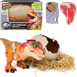 AUCT 18515 - $62 Primal Hatch Jurassic World Interactive T-Rex Toy Dinosaur Egg | Interactive Dino Figu