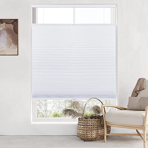 AUCT 18909 - $82 LazBlinds Top Down Bottom Up Cordless Cellular Shades, 35" W x 64" H, White