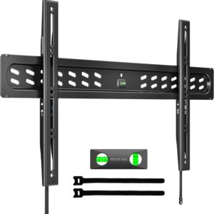 AUCT 18978 - monTEK Ultra Slim Fixed TV Wall Mount for 43 95 inch TVs Holds 150 lbs