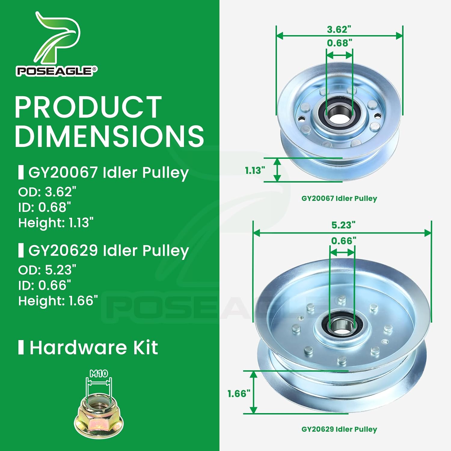 AUCT 19031 - $146 GY21098 48 Inch Deck Rebuild Kit for John Deere D140 E170 E140 - Image 4