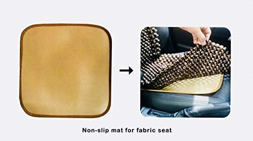 AUCT 18972 - Natural Wood Beaded Seat Cover Pad Mat Comfy Cool Summer Massage Seat Cushion (Square Larg - Image 4