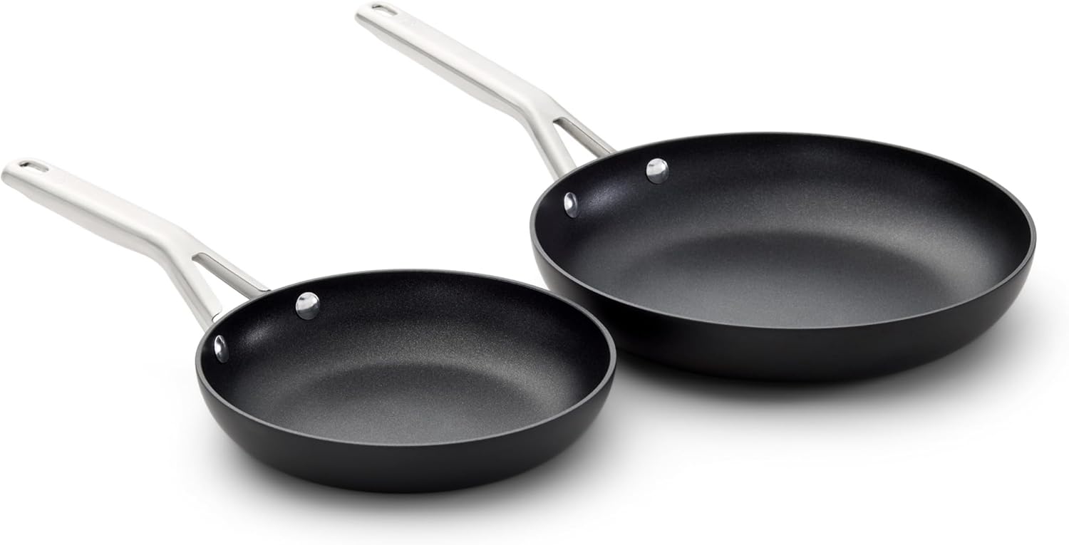 AUCT 19392 - $65 Calphalon Hard-Anodized Nonstick 8" and 10" Frying Pan Set