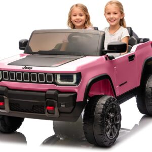 AUCT 18127 - $279 Garvee 24v Licensed Kids Ride on Car, 2 Seater Electric Truck for Big Kids with Paren