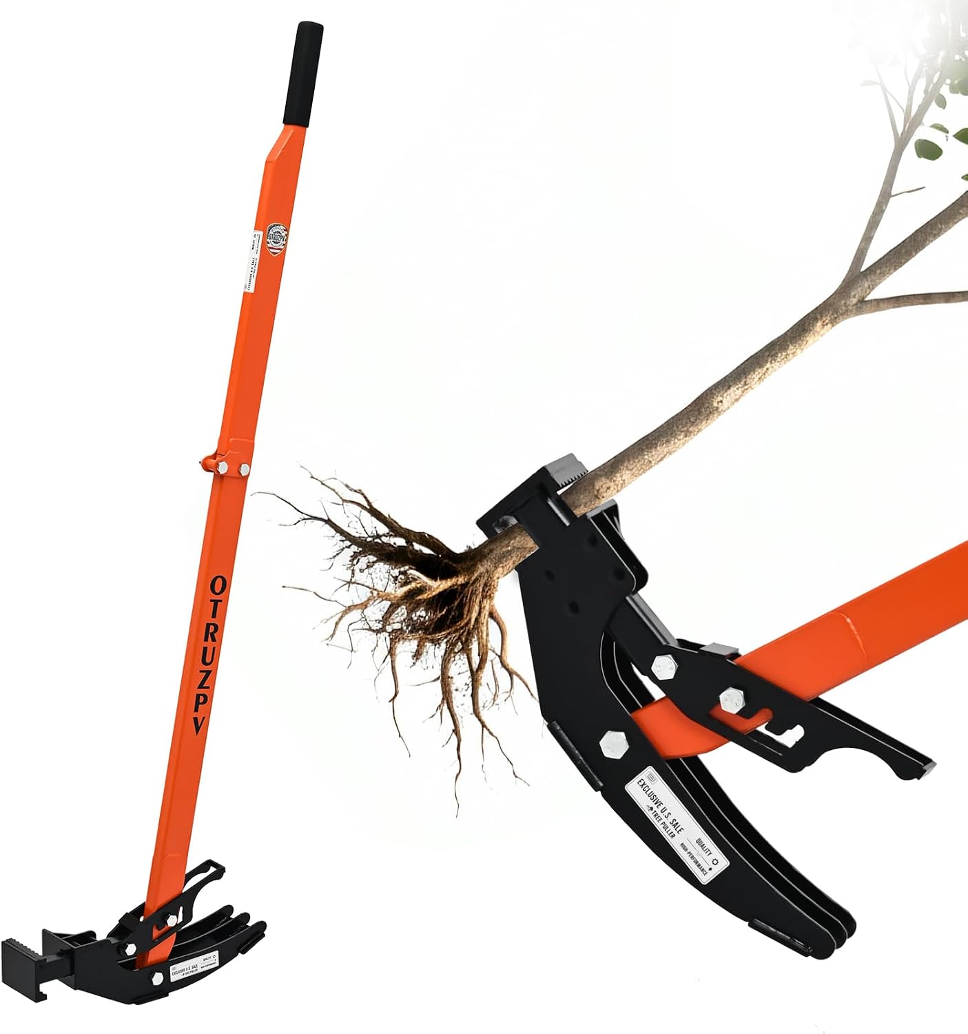 AUCT 20180 - $200 Heavy-Duty Sapling Puller Tool High-Leverage Tree Puller for Roots 1/4" 2", Effort-