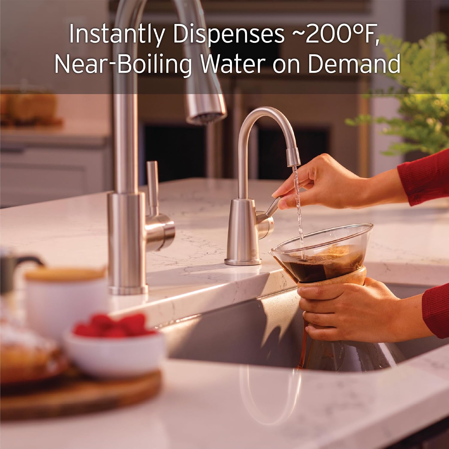 AUCT 17677 - $299 InSinkErator HOT250 Instant Hot Water Dispenser System, Single-Handle Faucet in Satin - Image 2
