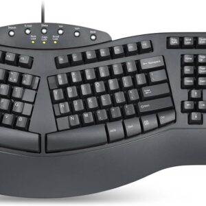 AUCT 18385 - Perixx PERIBOARD-512B Wired Ergonomic Keyboard - Split Keyboard, Wrist Rest, Natural Typin