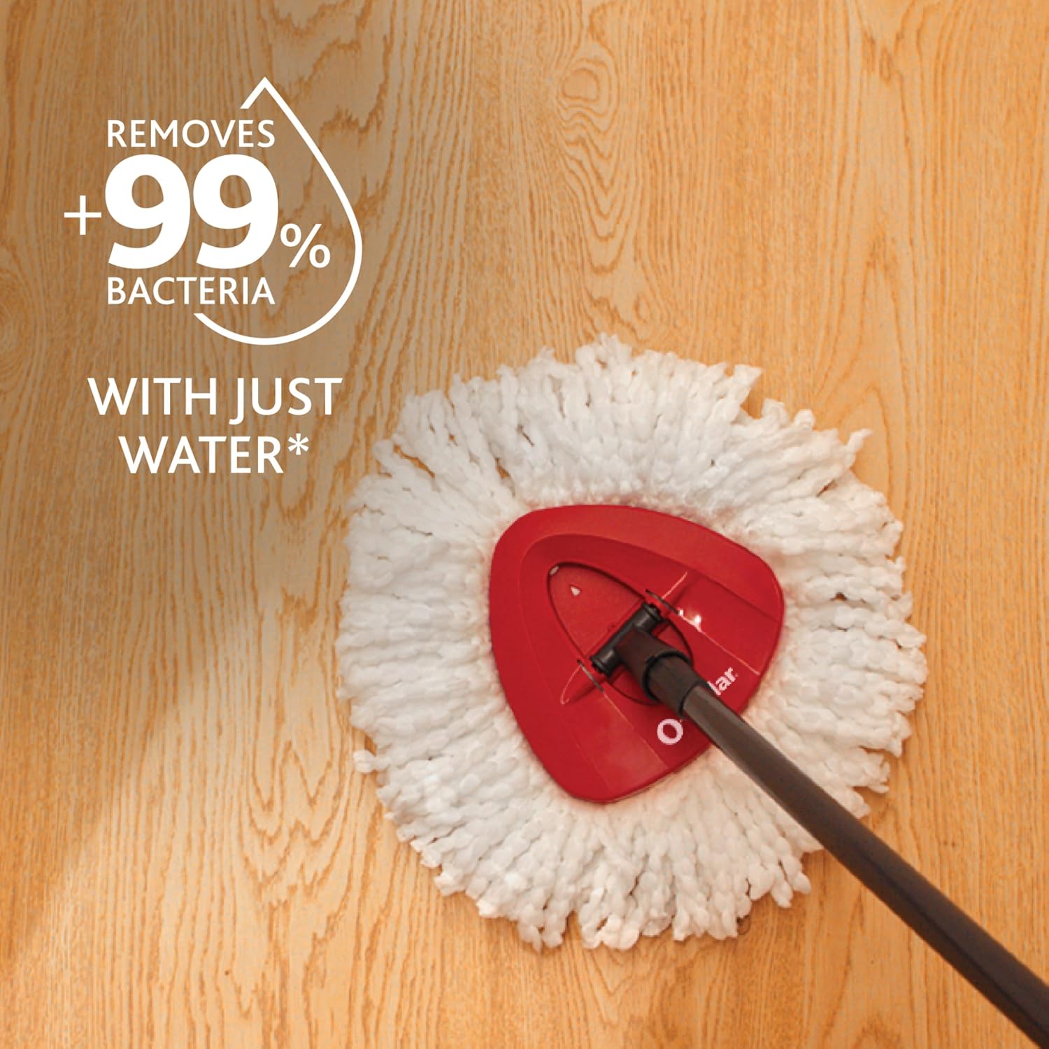 AUCT 19193 - O-Cedar EasyWring Microfiber Spin Mop, Bucket Floor Cleaning System, Red, Gray, Standard - Image 4