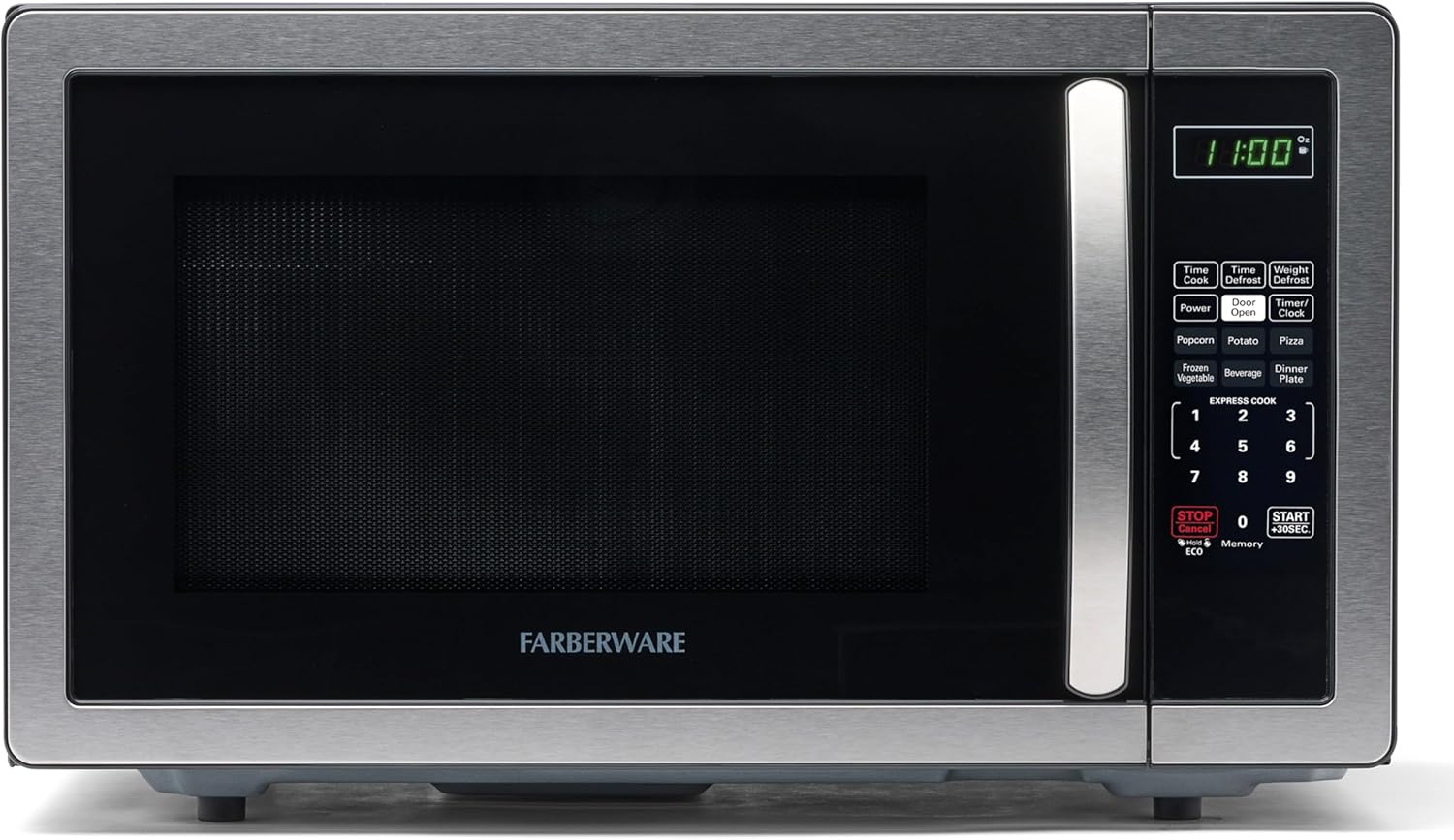AUCT 19785 - $120 Farberware 1.1 Cu. Ft. Countertop Microwave Oven 1000 Watts Power, Auto Cook Settin