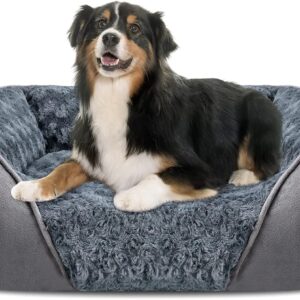 AUCT 18565 - $60 X-Large Dog Bed for Large, Medium, Small Dogs - Rectangle, Washable, Orthopedic, Soft