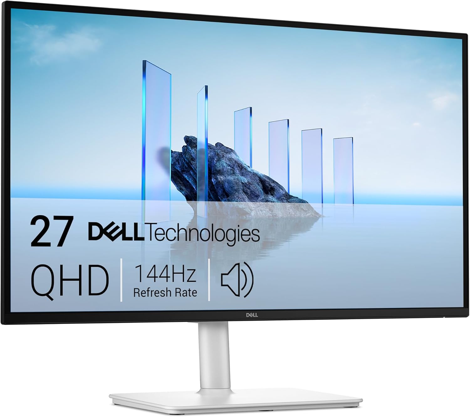 AUCT 18398 - $190 Dell 27 Plus QHD Monitor - S2725DSM - 27-inch QHD (2560x1440) 144Hz 1ms Display, 2 x