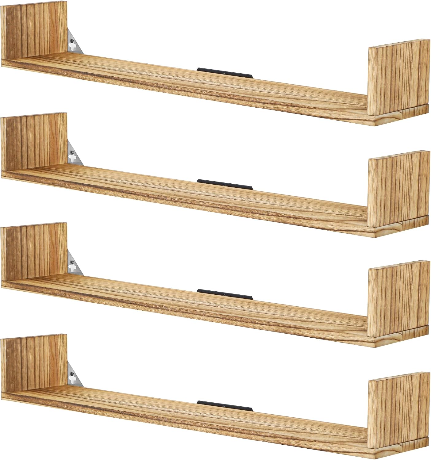 AUCT 17790 - Floating Bookshelves for Wall,Wall Bookshelf U Shaped,Hanging Book Shelf | 32 Inch Long St
