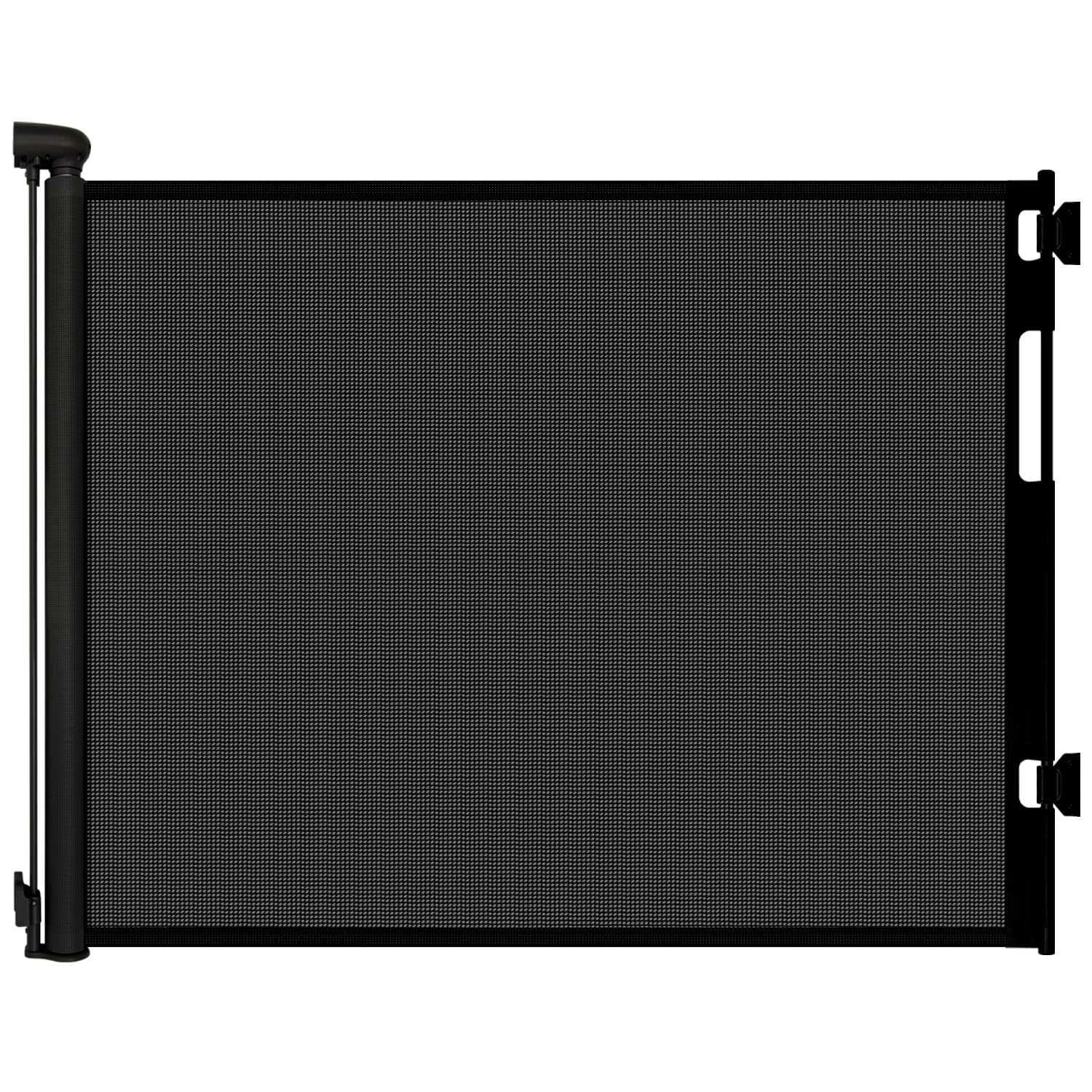 AUCT 18450 - Retractable Baby Gate for Stairs and Doorways, 55" Wide x 33" Tall Mesh Dog Gate for Indoo