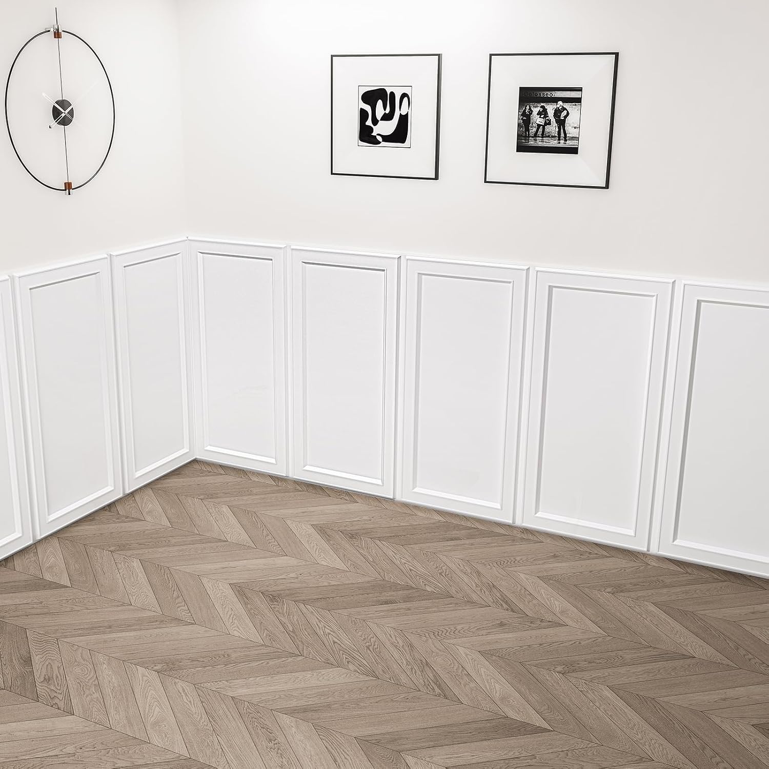 AUCT 17826 - $110 WOWSTAR 12-Pack 2x4ft Drop Ceiling Tiles, Waterproof Glue up Ceiling Panels, Modern S - Image 3