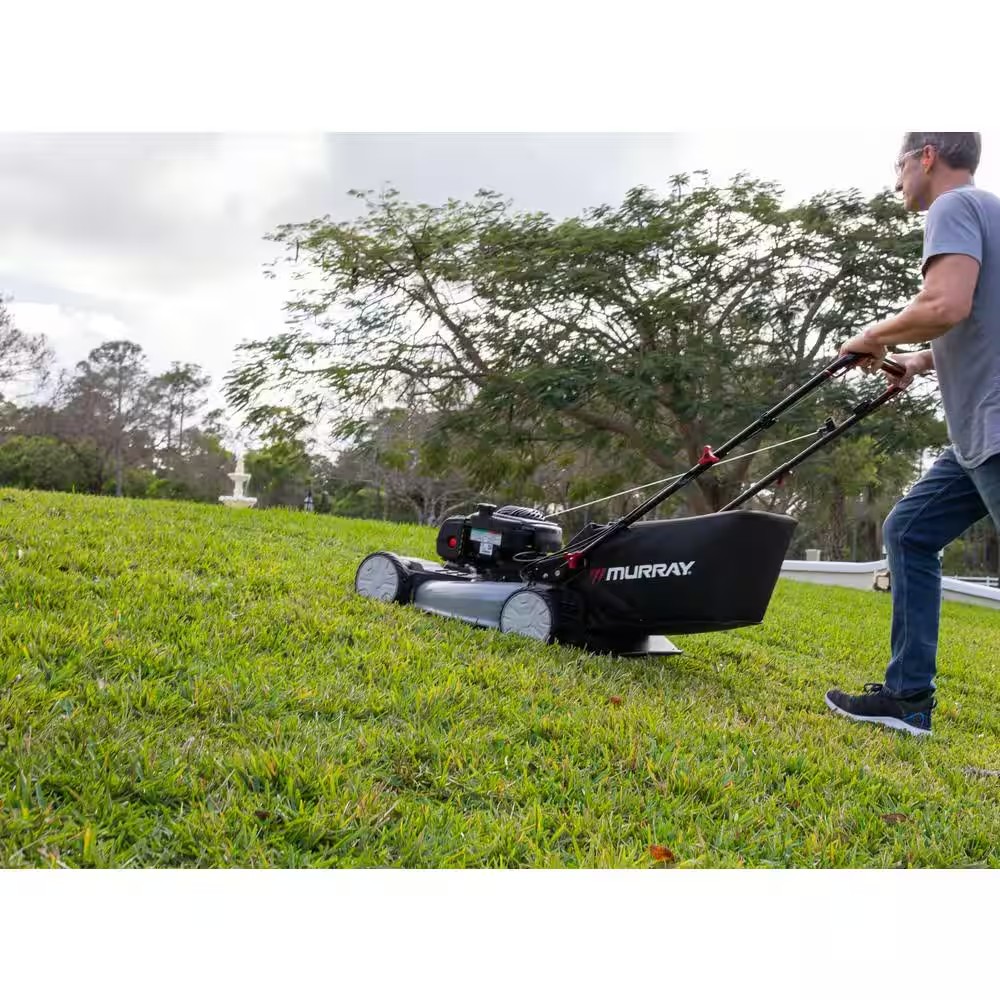 AUCT 19063 - $399 Murray 22 in. 140 cc Briggs & Stratton Walk Behind Gas Self-Propelled Lawn Mower with - Image 3