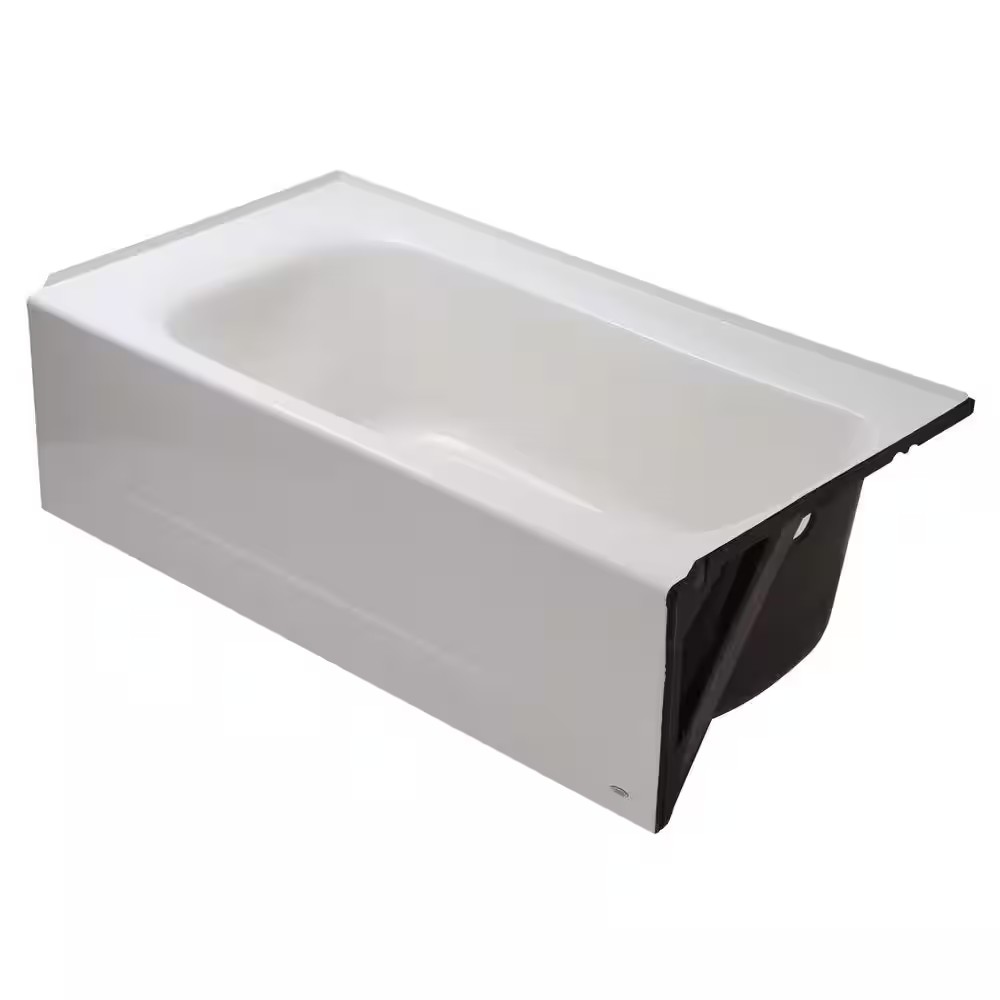 AUCT 18881 - $1031 Cambridge 60 in. x 32 in. Soaking Bathtub with Right Hand Drain in White