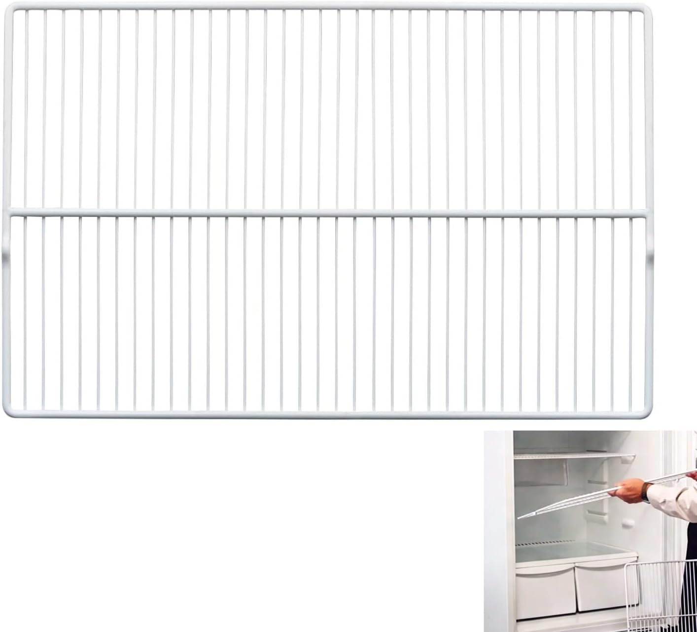 AUCT 19709 - $52 240360908 Refrigerator Wire Shelf 25 3/7 X 16 1/2 Inch Compatible with Frigidaire, Ken