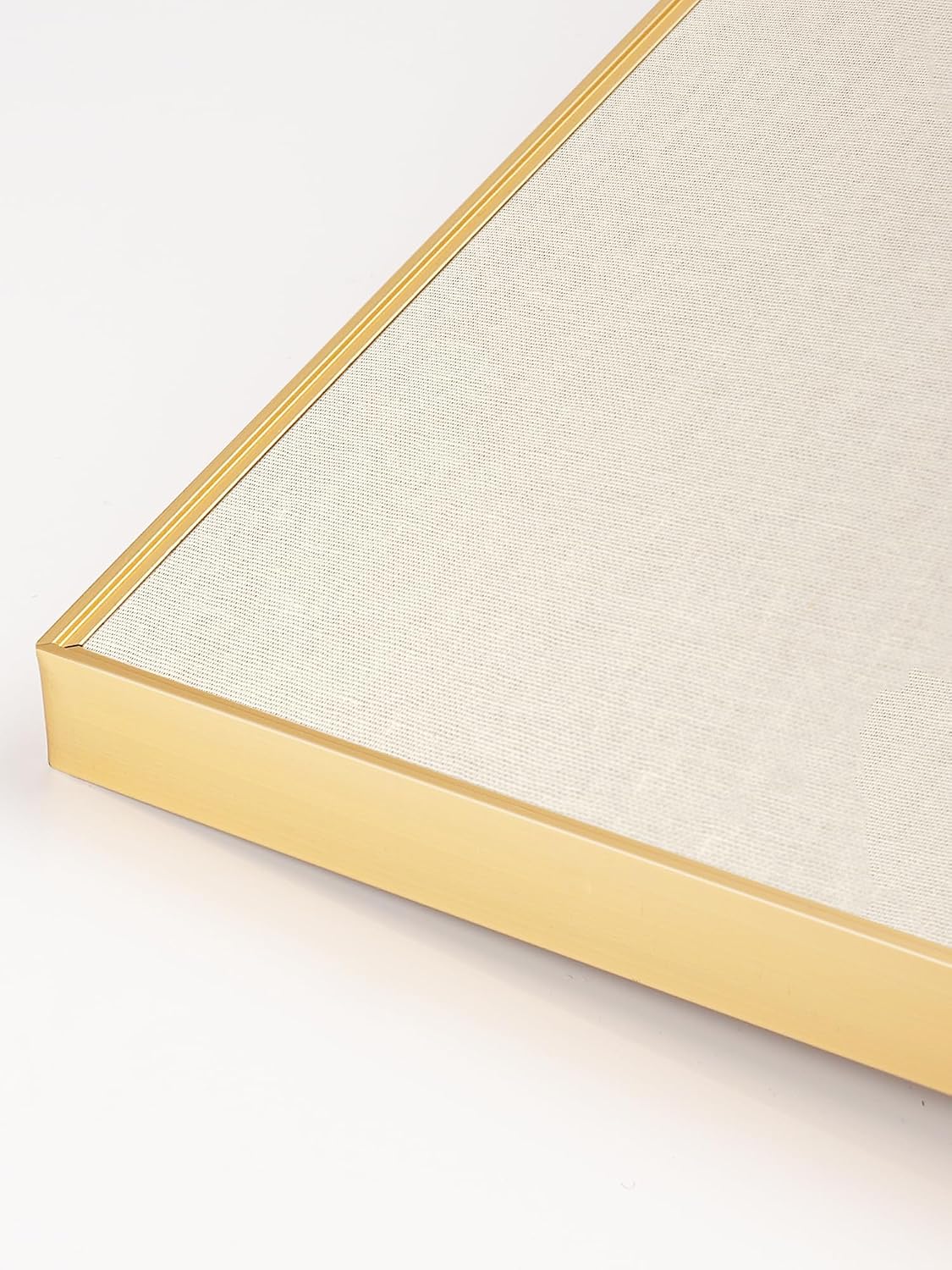 AUCT 18061 - $75 Fabric Bulletin Board 40x30 inches, Golden Aluminum Framed Wall Pin Board | Cork Board - Image 2