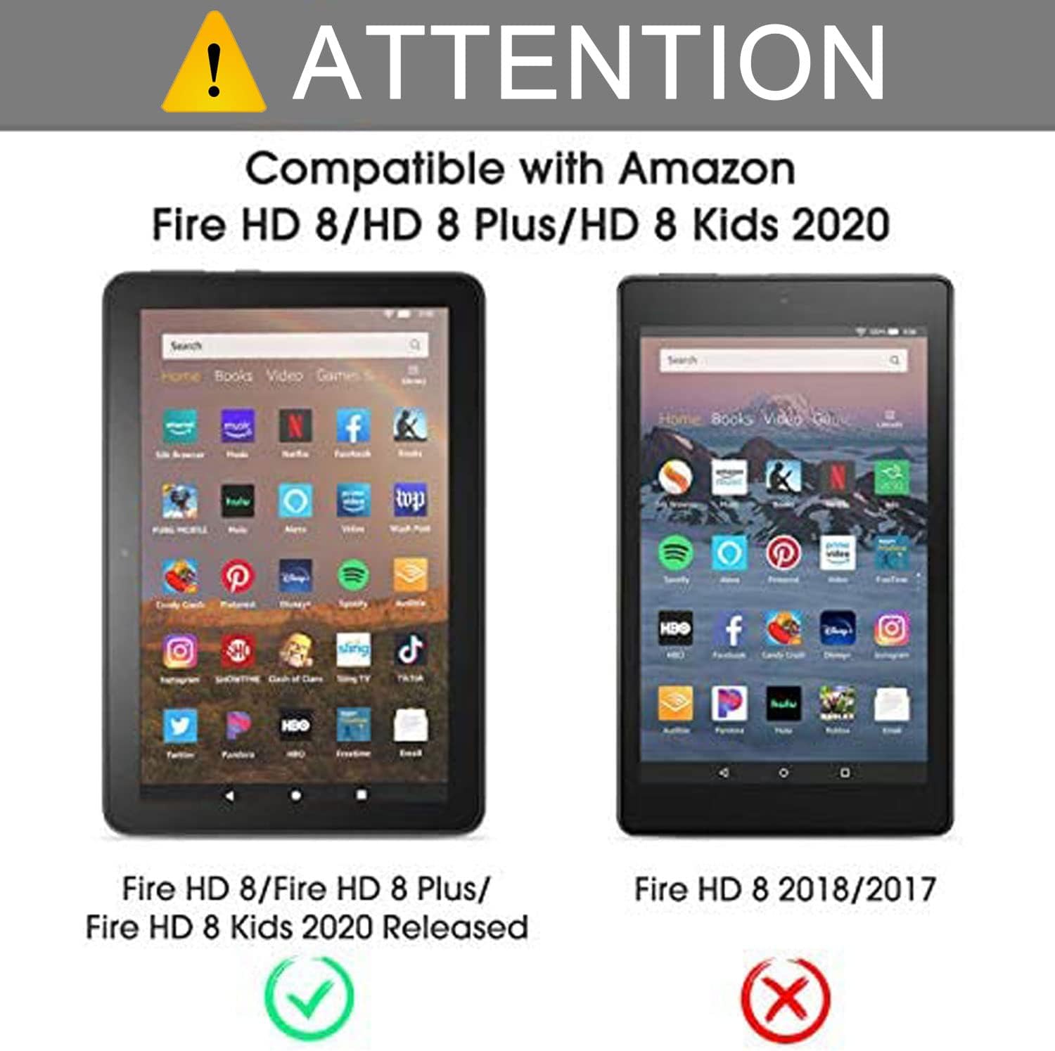AUCT 19732 - 3 Pack Screen Protector for All-New Fire HD 8/HD8 Plus/Fire HD 8 Kids/Fire HD 8 Kids Pro T - Image 2