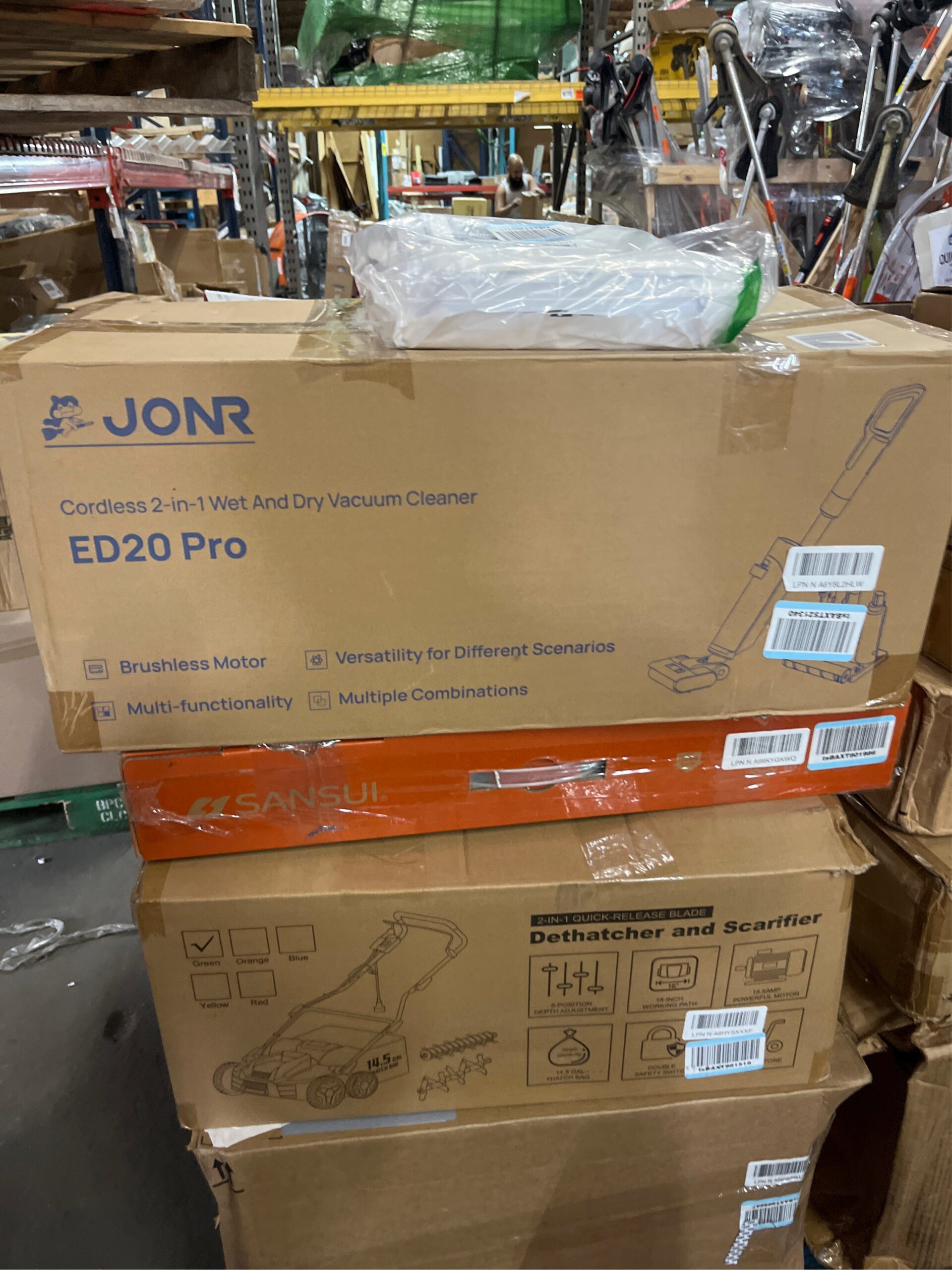 AUCT 18432 - $180 JONR ED20 Pro 4-in-1 Wet Dry Vacuum Cleaner Cordless,17000 Pa Vacuum Suction Power, S - Image 5