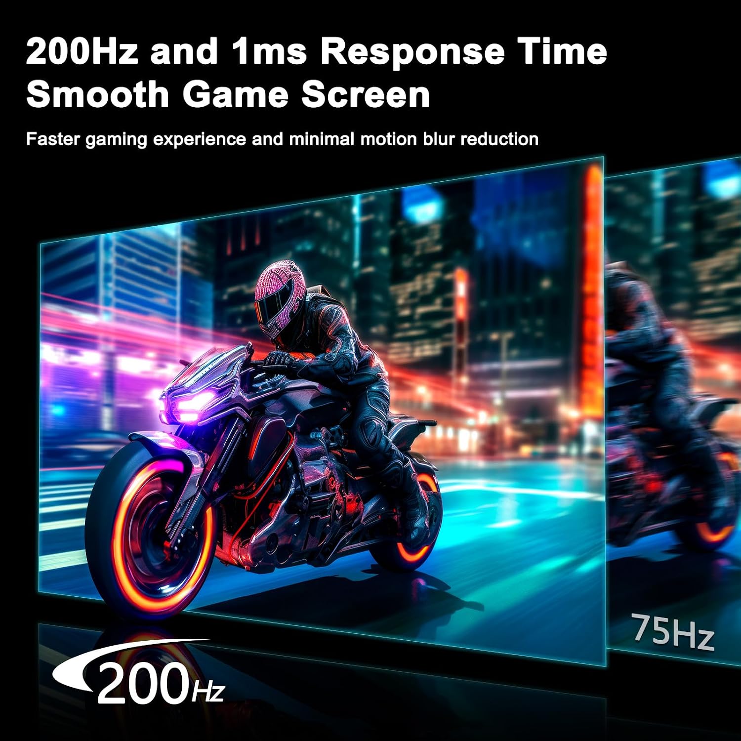 AUCT 18405 - $150 SANSUI 27 Inch WQHD 2560 x 1440 IPS Gaming Monitor, 200Hz 180Hz 1ms Computer Monitor, - Image 2