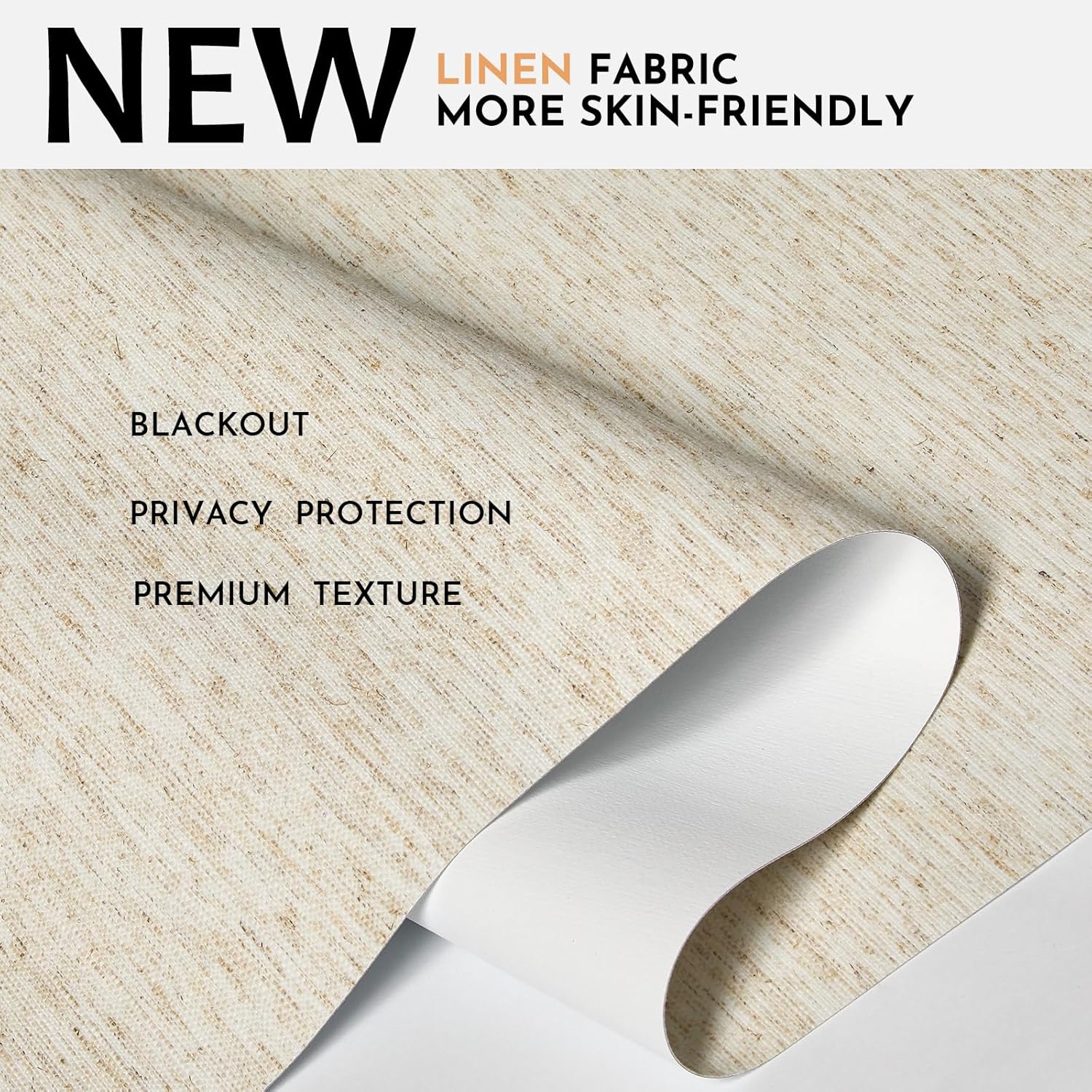 AUCT 18998 - $78 Persilux Blackout Roller Shades for Window Blinds,Cordless,Linen Fabric,Thermal Insula - Image 2