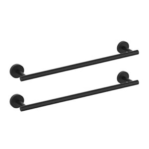 AUCT 18952 - Newfun 24 Inch Matte Black Bathroom Towel Bar, 2Pcs