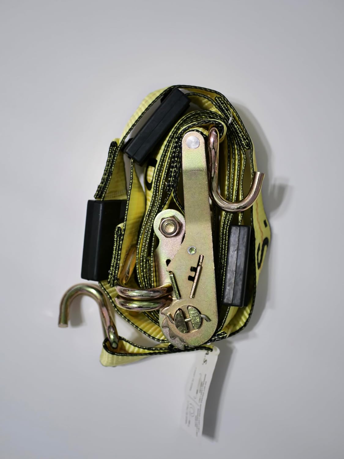 AUCT 17577 - $94 D.A.S. Car Hauler Straps - 3333lb Load Limit, Set of 4 Wheel Tie Down Straps for Car, - Image 4