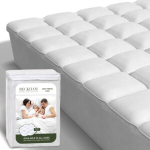 AUCT 18482 - $110 Beckham Hotel Collection Full Size Hybrid Mattress Protector & Pad - Extra Padded, Th