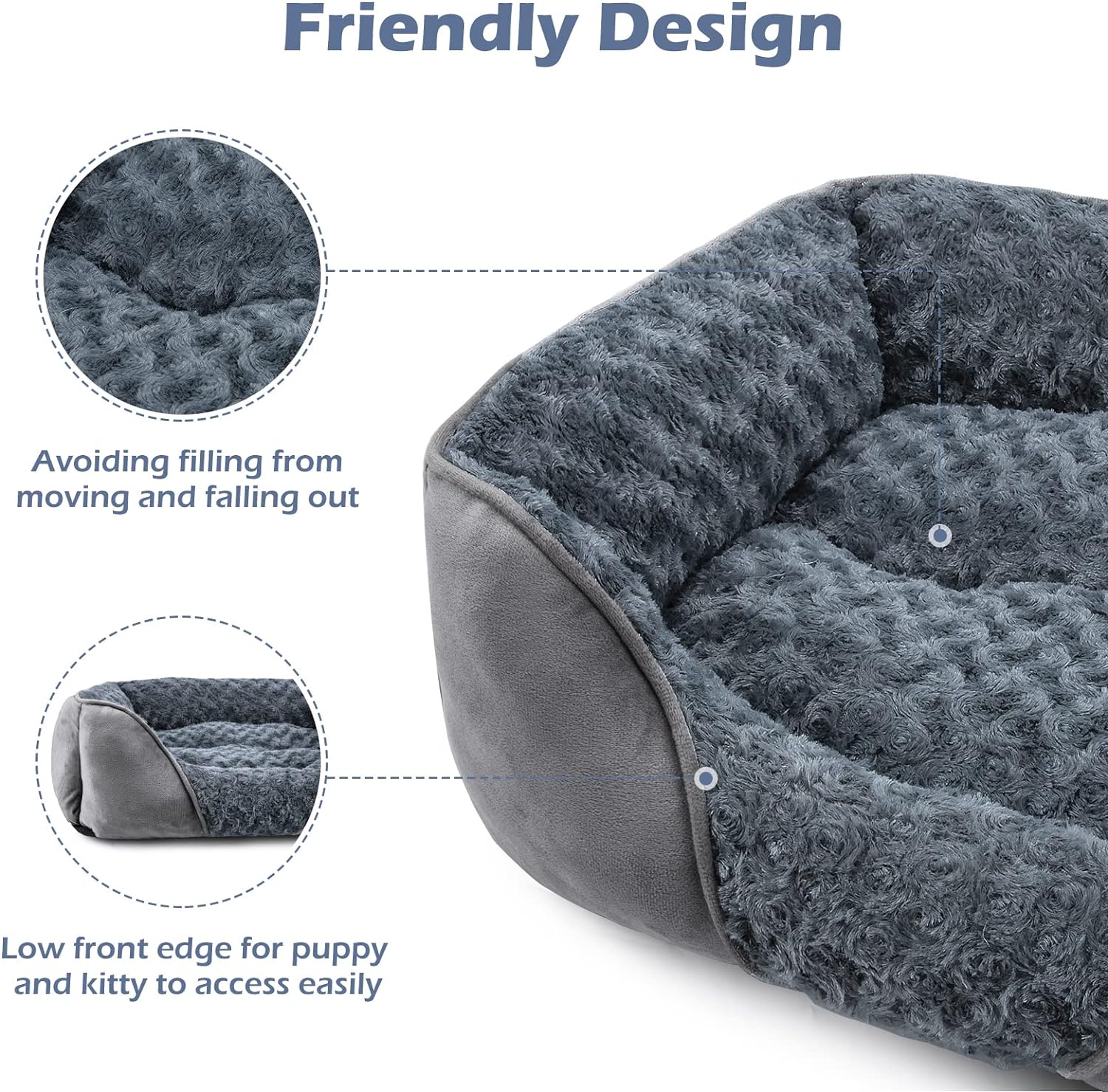 AUCT 18565 - $60 X-Large Dog Bed for Large, Medium, Small Dogs - Rectangle, Washable, Orthopedic, Soft - Image 4