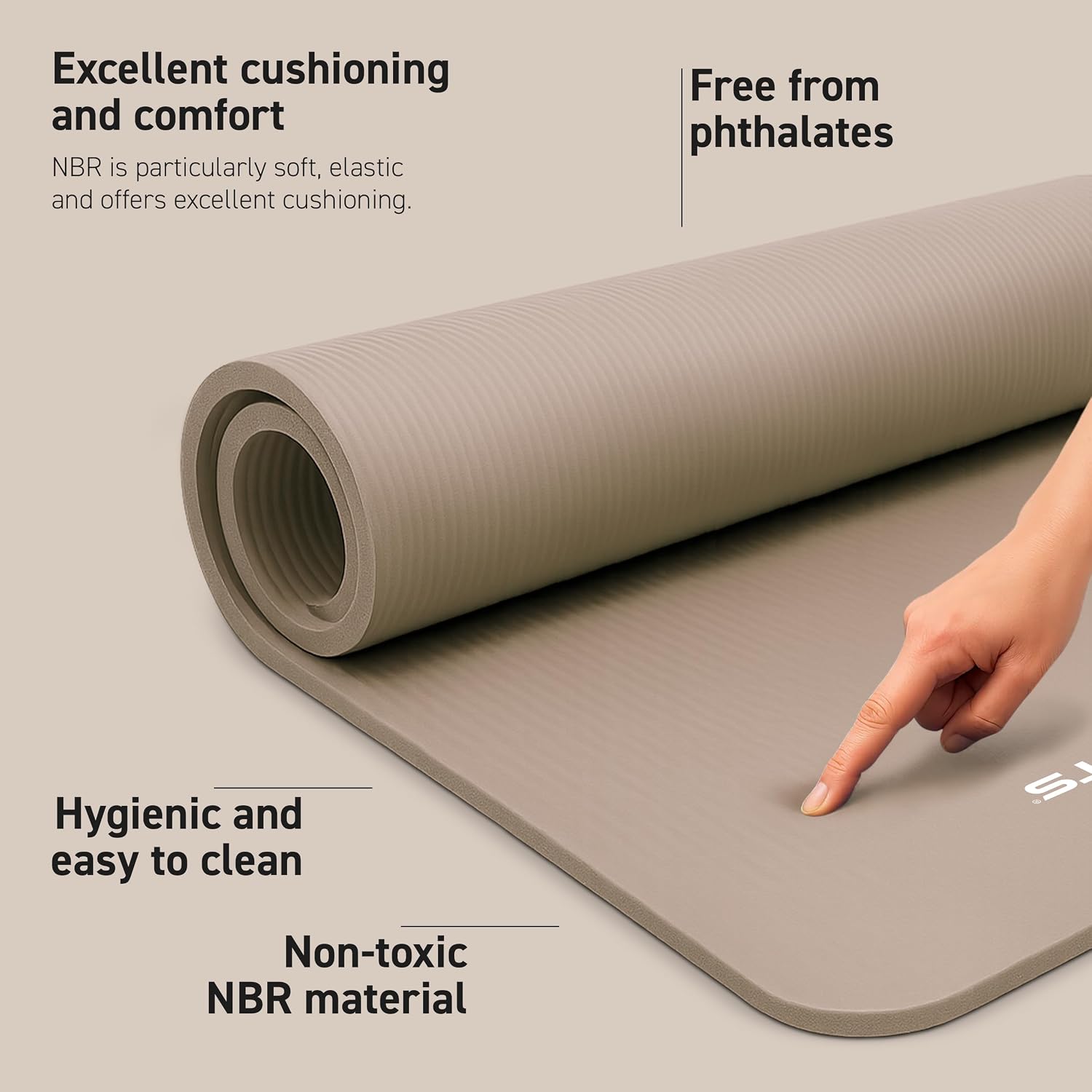 AUCT 18249 - MSPORTS Yoga Mat Premium Non Slip Thick Extra Comfortable Exercise Mat for Home Workouts - Image 2