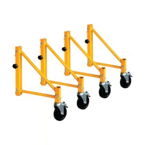 AUCT 18234 - $110 Metaltech Steel Black/Yellow Scaffold Outrigger 4 pk